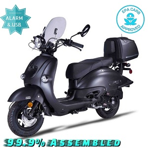 Amigo Znen 2020 ZN150T-H BLACKOUT 149cc Street Legal Scooter, 4 Stroke Air Cooled