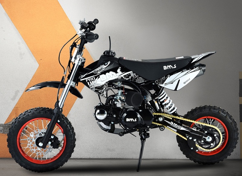 The New BMS PRO-X 125 Dirt Bike Available in crate, for online sale.