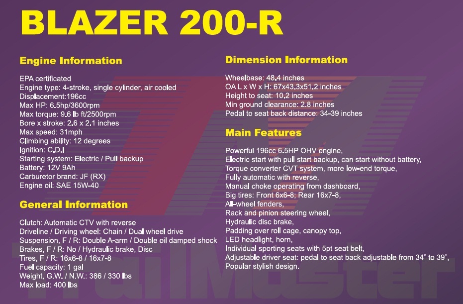 Trailmaster Blazer 200R
