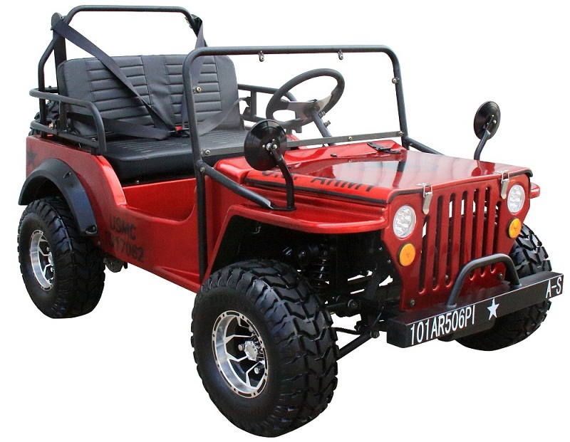 Gas Golf Cart 125cc Jeep Mini Truck ELITE Edition with 3-Speed ...