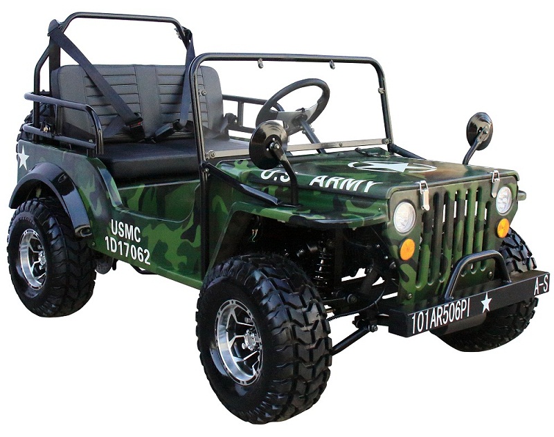 Gas Golf Cart 125cc Jeep Mini Truck ELITE Edition with 3Speed