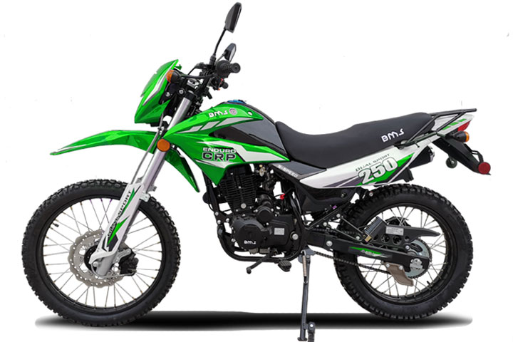 The New BMS PRO-X 125 Dirt Bike Available in crate, for online sale.