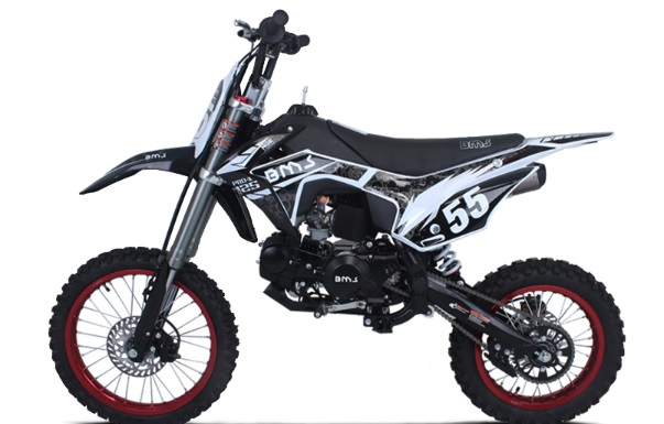 The New BMS PRO-X 125 Dirt Bike Available in crate, for online sale.